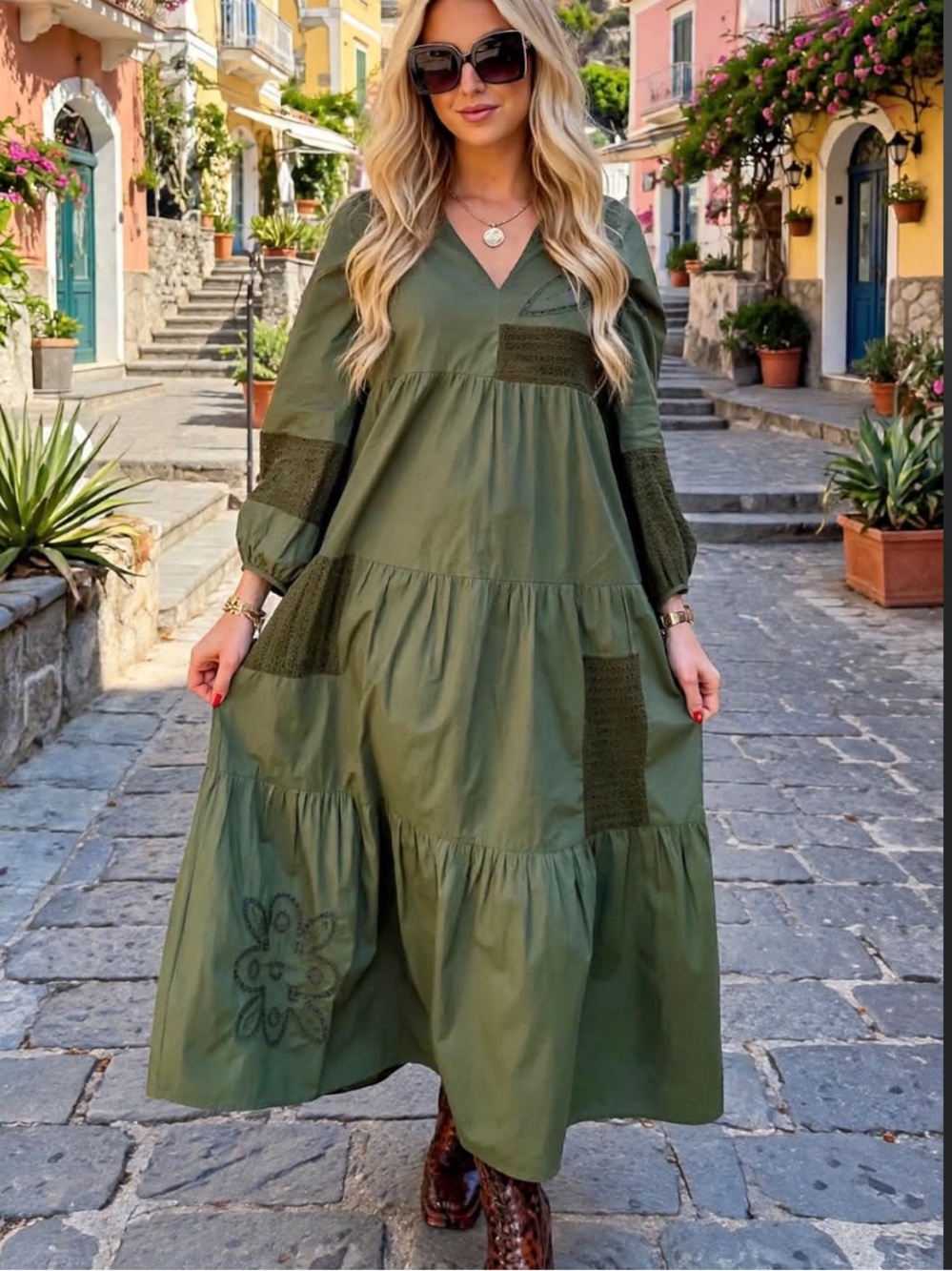 ZARA NWT POPLIN OVERSIZED EMBROIDERY DRESS